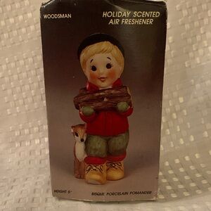 Holiday pomander called Woodsman, made by Jasco, 1970’s vintage.